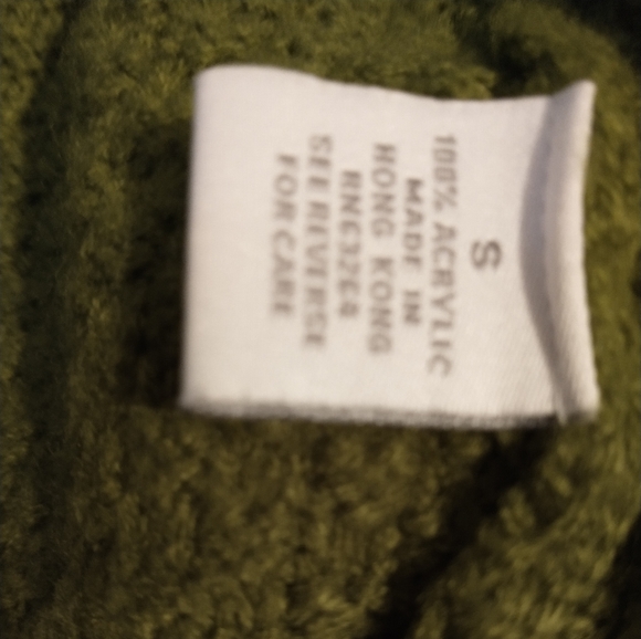 Dress Barn Green Sweater Cape - Size Small - Picture 4 of 6